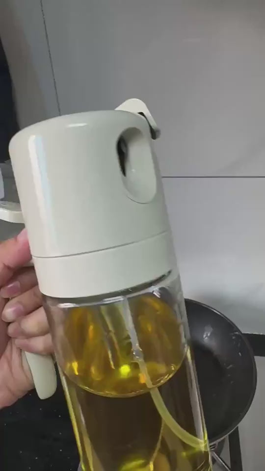2 In 1 Oil Sprayer Bottle BBQ Cooking Oil Dispenser Olive Oil Pourers Sprayer Kitchen Baking Oil Mister Vinegar Bottle