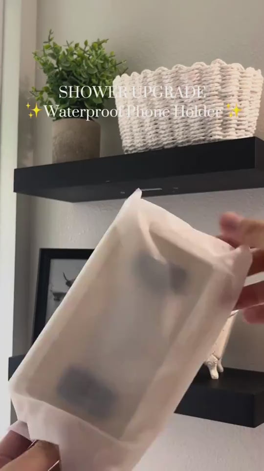 Shower Phone Box Bathroom Waterproof Phone Case Seal Protection Touch Screen Mobile Phone Holder For Kitchen Handsfree Gadget